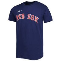 Men's Nike David Ortiz Navy Boston Red Sox Name & Number Logo T-Shirt