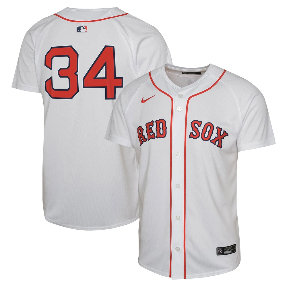 Maillot Nike David Ortiz pour jeune, blanc, Boston Red Sox, domicile limité