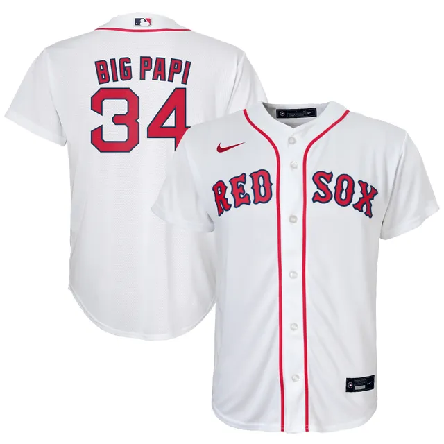 Mitchell & Ness David Ortiz White Boston Red Sox Big & Tall Home Authentic Player Jersey