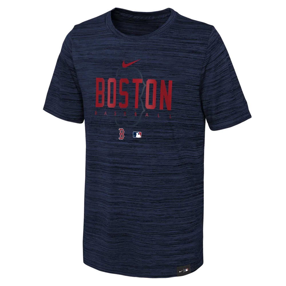 Jeunesse Nike Boston Red Sox Authentic Collection Velocity Practice Performance - Bleu marine T-shirt