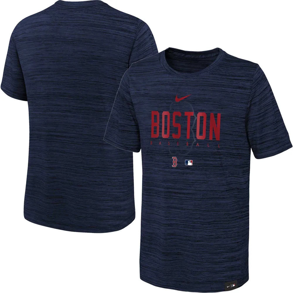 Jeunesse Nike Boston Red Sox Authentic Collection Velocity Practice Performance - Bleu marine T-shirt