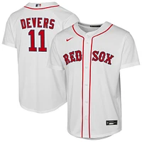 Maillot de joueur Nike Rafael Devers blanc Boston Red Sox Home Replica 2.0 pour jeune