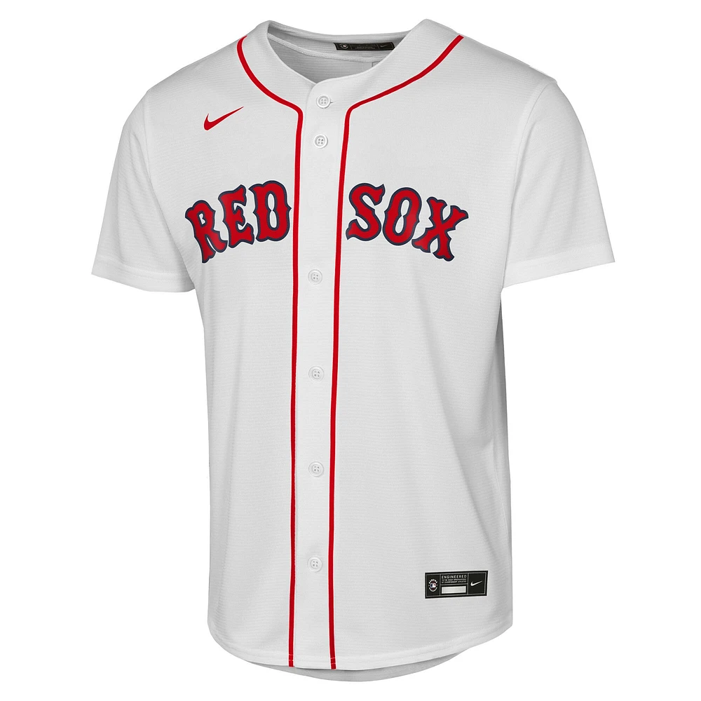 Maillot de joueur Nike Rafael Devers blanc Boston Red Sox Home Replica 2.0 pour jeune