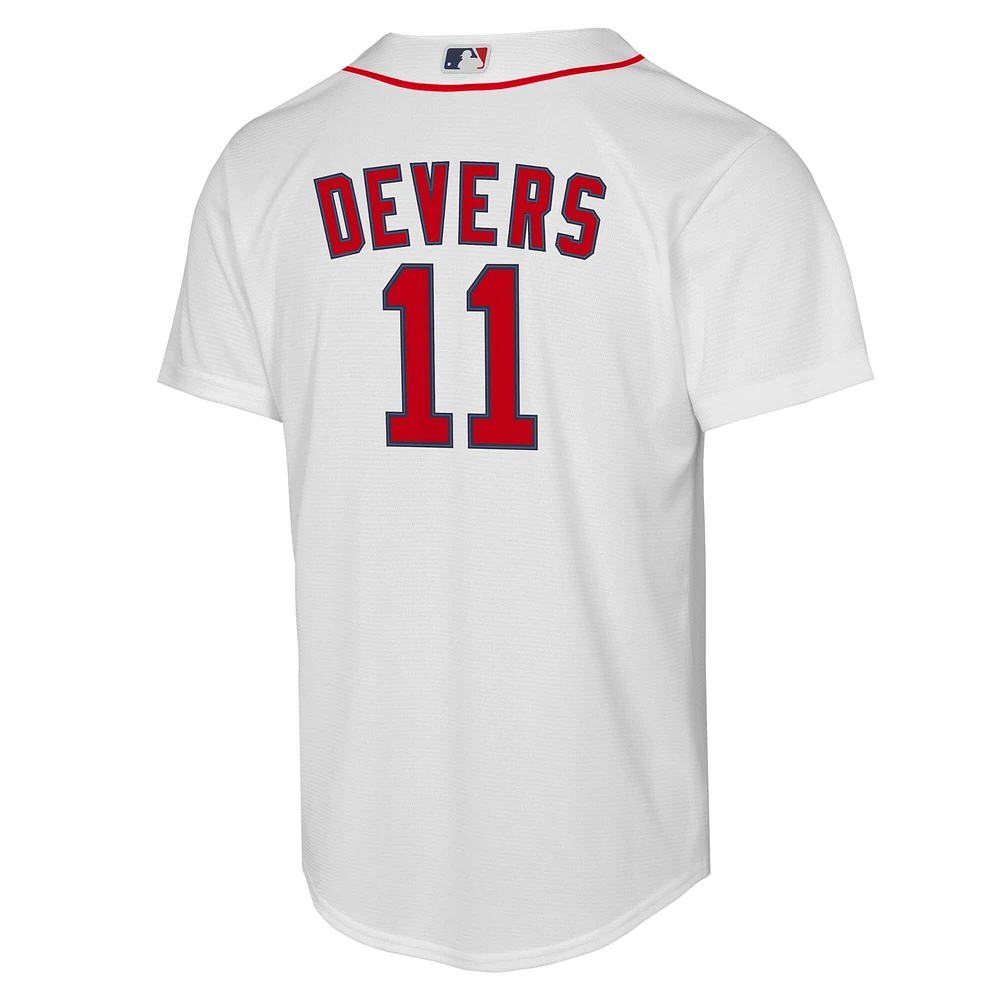 Maillot de joueur Nike Rafael Devers blanc Boston Red Sox Home Replica 2.0 pour jeune