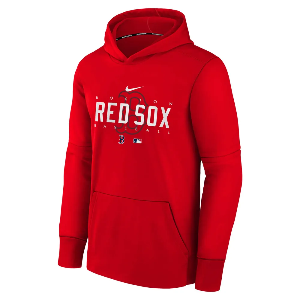 Performance d'avant-match Nike Red Boston Sox Authentic Collection pour jeune - Chandail à capuchon