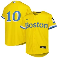 Maillot de joueur Nike Trevor Story or Boston Red Sox City Connect pour jeune