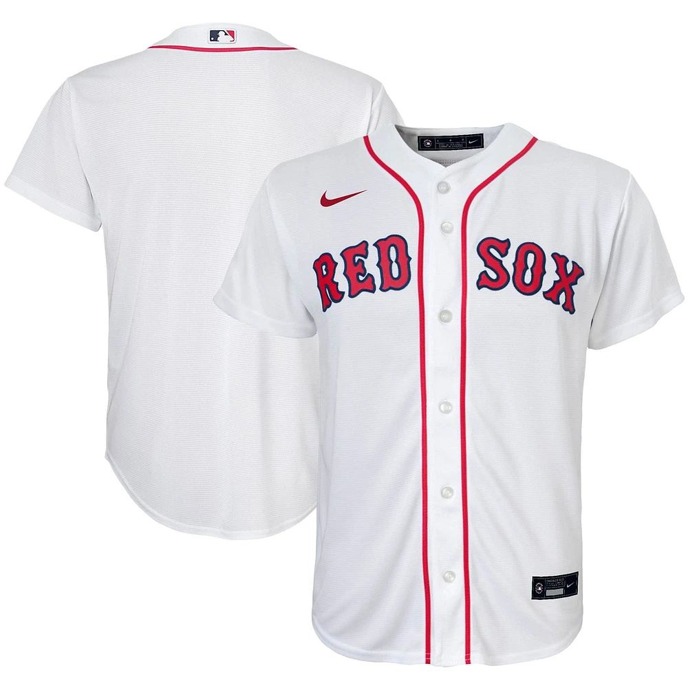 Youth Nike White Boston Red Sox Home Replica Team Jersey