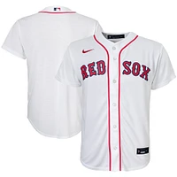 Maillot d'équipe Nike Boston Red Sox Home Replica blanc pour jeune