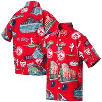 Youth Reyn Spooner Red Boston Sox Scenic Button-Up Shirt