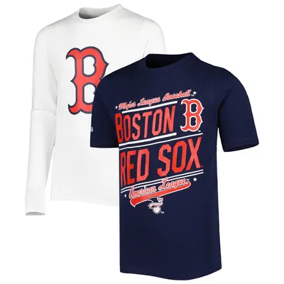 Boston Red Sox Stitches Youth Combo T-Shirt Set - Navy/White