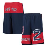 Youth Xander Bogaerts Navy Boston Red Sox Pandemonium Name & Number Shorts