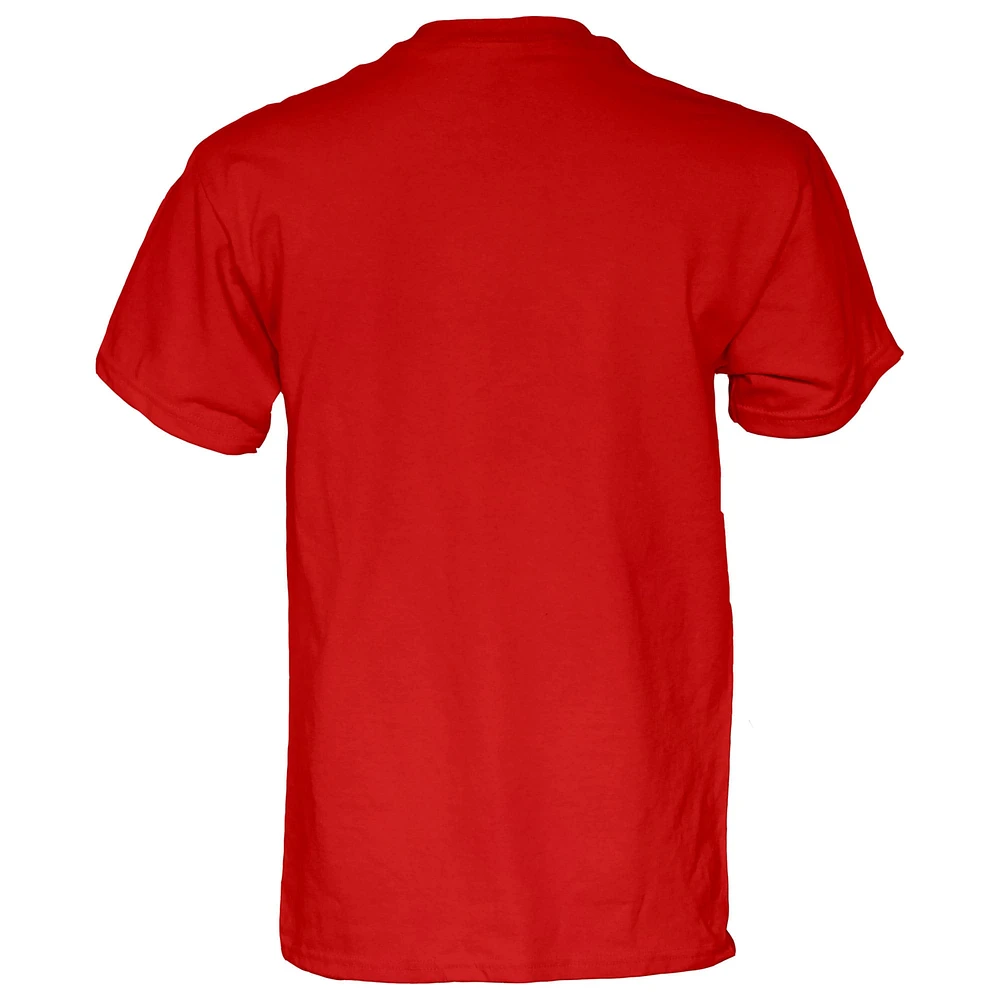 T-shirt unisexe bleu 84 rouge Boston Terriers 2025 Frozen Four