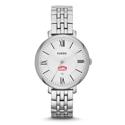 Boston University Fossil Women's Jacqueline Stainless Steel Watch - Silver