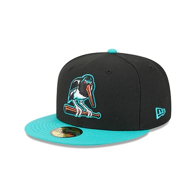 Casquette ajustée 59FIFTY noire pour homme New Era Bowie Baysox Theme Nights