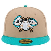 Casquette ajustée Bowie Baysox Copa de la Diversión 59FIFTY New Era pour homme beige