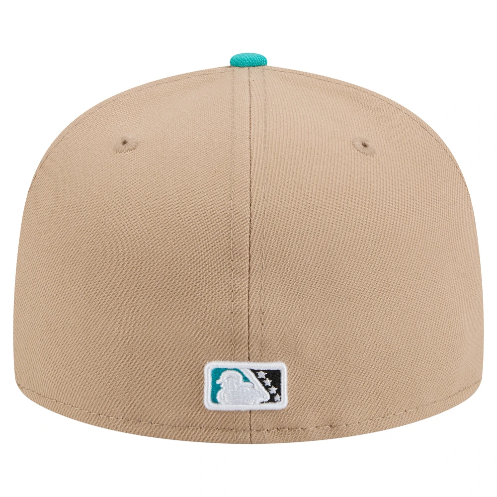 Casquette ajustée Bowie Baysox Copa de la Diversión 59FIFTY New Era pour homme beige
