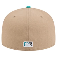 Casquette ajustée Bowie Baysox Copa de la Diversión 59FIFTY New Era pour homme beige