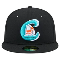 Casquette ajustée noire Bowie Baysox Theme Night Chesapeake 59FIFTY New Era pour hommes