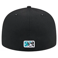 Casquette ajustée noire Bowie Baysox Theme Night Chesapeake 59FIFTY New Era pour hommes