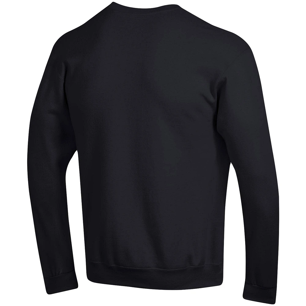 Men's Champion Black Bowie State Bulldogs 2-Hit Powerblend Pullover Sweatshirt
