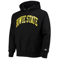 Men's Champion Black Bowie State Bulldogs Tall Arch Pullover Hoodie