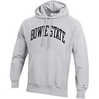 Men's Champion Gray Bowie State Bulldogs Tall Arch Pullover Hoodie