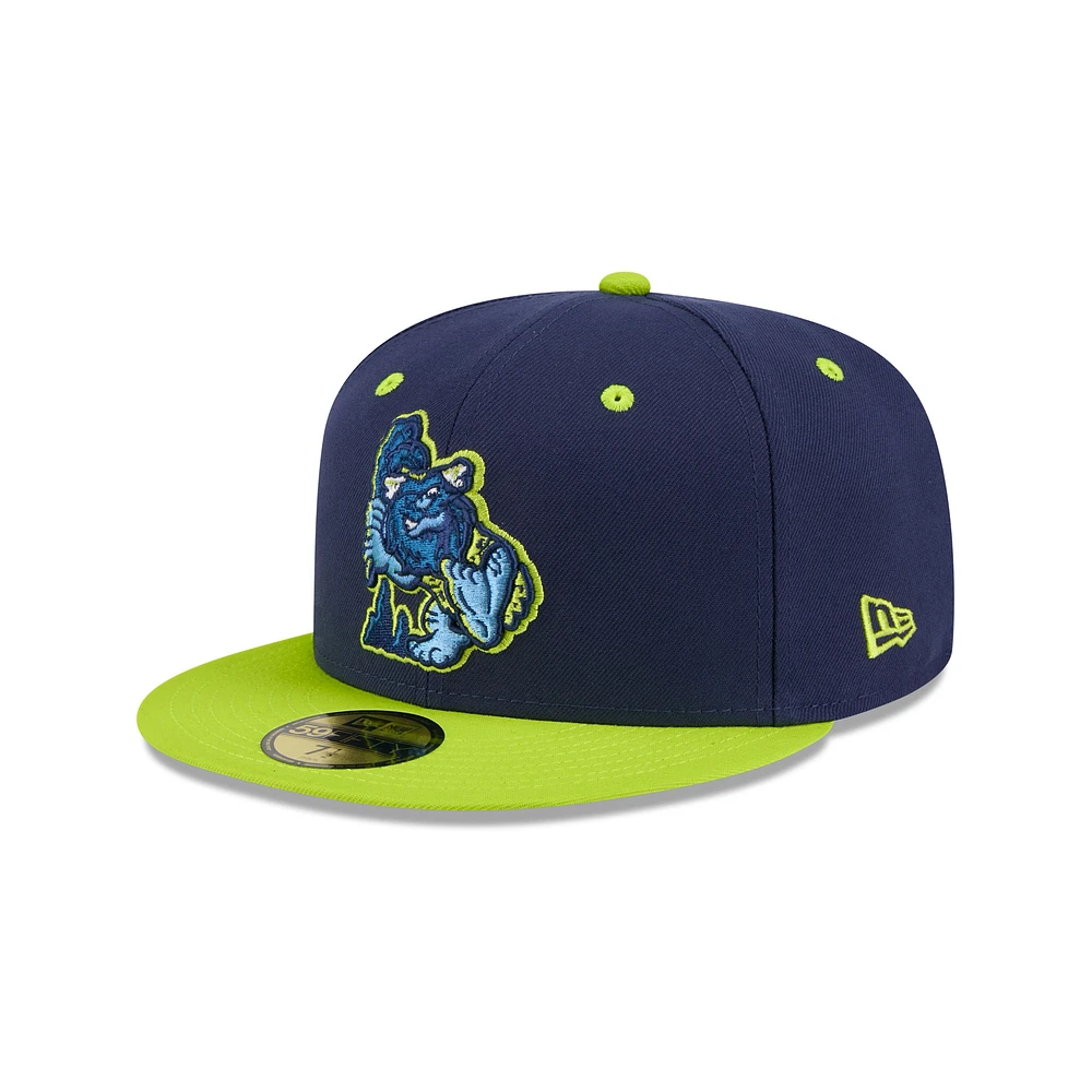 Men's New Era  Navy Bowling Green Hot Rods Theme Nights 59FIFTY Fitted Hat