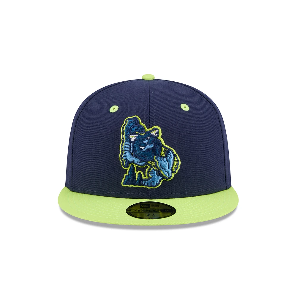 Men's New Era  Navy Bowling Green Hot Rods Theme Nights 59FIFTY Fitted Hat