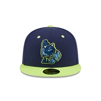 Men's New Era  Navy Bowling Green Hot Rods Theme Nights 59FIFTY Fitted Hat