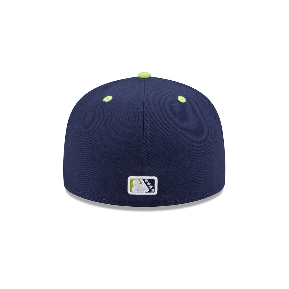 Men's New Era  Navy Bowling Green Hot Rods Theme Nights 59FIFTY Fitted Hat
