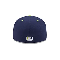 Men's New Era  Navy Bowling Green Hot Rods Theme Nights 59FIFTY Fitted Hat