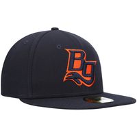 Men's New Era Navy Bowling Green Hot Rods Road Authentic Collection 59FIFTY Fitted Hat