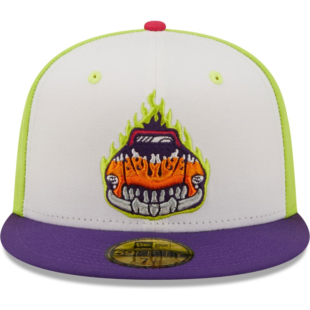 Men's New Era White/Purple Bólidos De Bowling Green Copa La Diversion 59FIFTY Fitted Hat