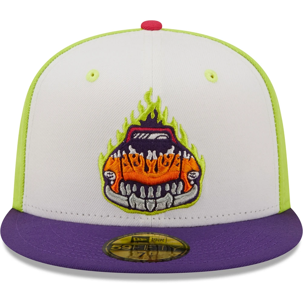 Men's New Era White/Purple Bólidos De Bowling Green Copa La Diversion 59FIFTY Fitted Hat