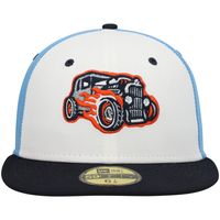 Men's New Era White Bowling Green Hot Rods Authentic Collection Team Alternate 59FIFTY Fitted Hat