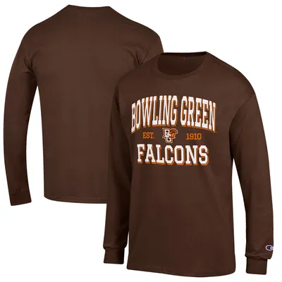 Bowling Green St. Falcons Champion Jersey Est. Date Long Sleeve T-Shirt - Brown