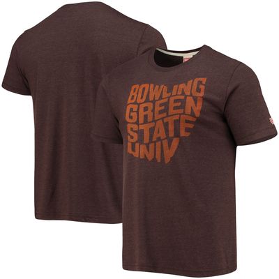 Men's Homage Brown Bowling Green St. Falcons Local Tri-Blend T-Shirt