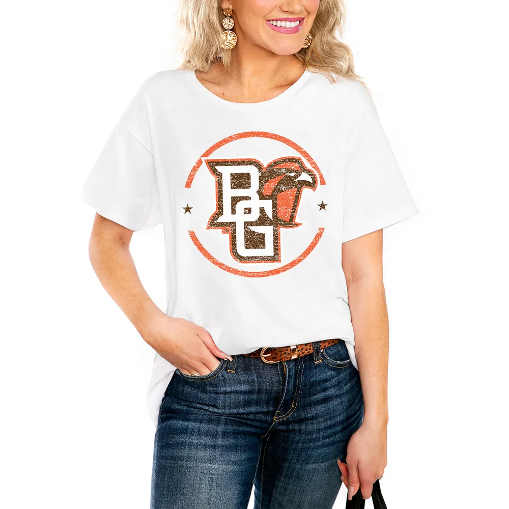 Lids Bowling Green St. Falcons Women's End Zone Easy T-Shirt - White