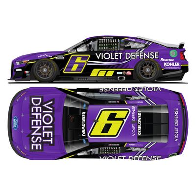 Action Racing Brad Keselowski 2022 #6 Violet Defense 1:24 Elite Die-Cast Ford Mustang