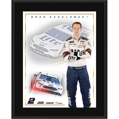 Brad Keselowski 10.5" x 13" Miller Lite Sublimated Plaque