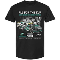 T-shirt à damier pour hommes SportsBlack Brad Keselowski 2024 NASCAR Cup Series Playoff BuildSubmarines.com