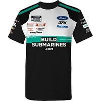 Men's Checkered Flag Sports  Black Brad Keselowski BuildSubmarines.com Uniform T-Shirt