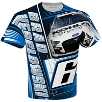 Men's Checkered Flag White Brad Keselowski Kohler Sublimated Dynamic Total Print T-Shirt