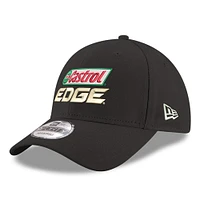 Casquette réglable pour homme Brad Keselowski Castrol Edge 9FORTY Sponsor New Era noire