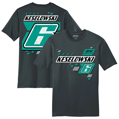 Men's RFK Racing  Charcoal Brad Keselowski #6 Lifestyle T-Shirt
