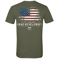 Men's RFK Racing Green Brad Keselowski Flag T-Shirt