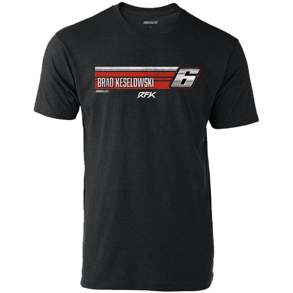 T-shirt pour homme RFK Racing Heather Charcoal Brad Keselowski Hot Lap