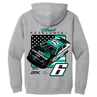 Men's RFK Racing  Heather Gray Brad Keselowski BuildSubmarines.com Car Pullover Hoodie