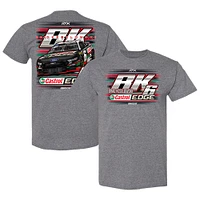 T-shirt pour homme RFK Racing gris chiné Brad Keselowski Castrol Edge Car