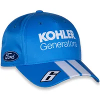 Casquette réglable pour homme RFK Racing bleu clair/blanc Brad Keselowski Uniform